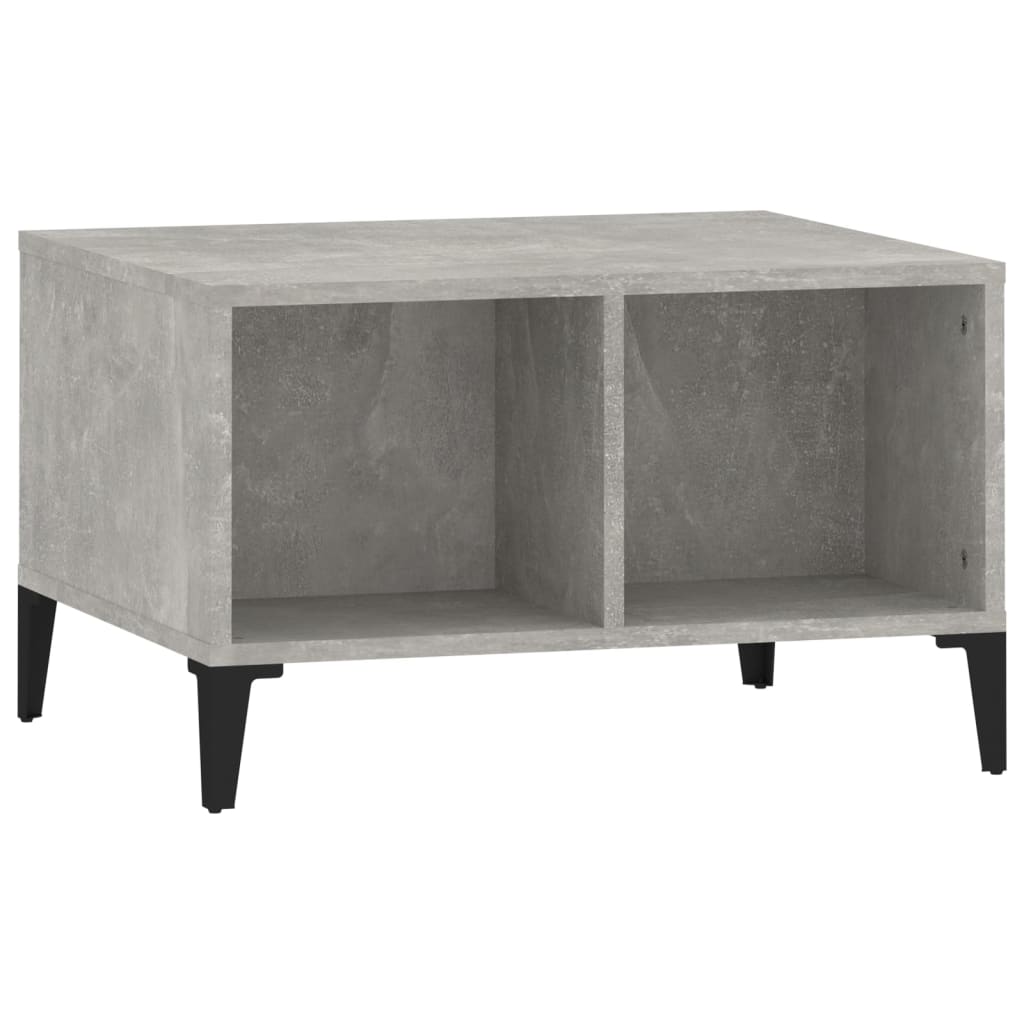 Salontafel 60X50X36,5 Cm Bewerkt Hout Betongrijs