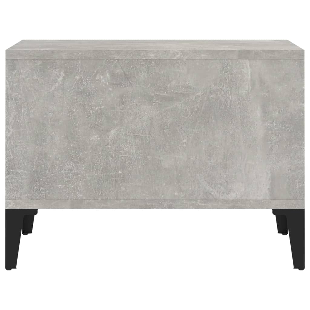 Salontafel 60X50X36,5 Cm Bewerkt Hout Betongrijs