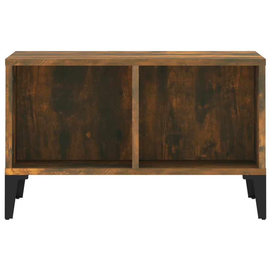 Salontafel 60X50X36,5 Cm Bewerkt Hout Kleurig Gerookt eiken