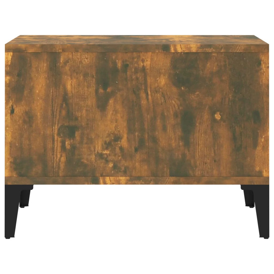 Salontafel 60X50X36,5 Cm Bewerkt Hout Kleurig Gerookt eiken