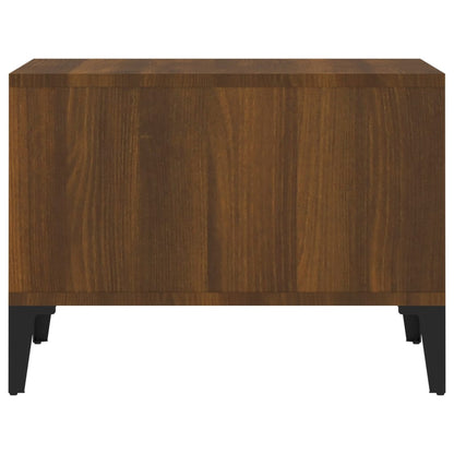 Salontafel 60X50X36,5 Cm Bewerkt Hout bruin eikenkleur