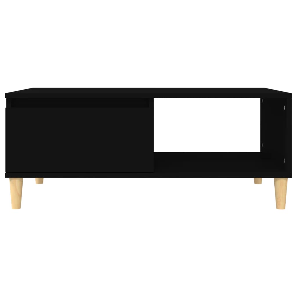Salontafel 90X50X36,5 Cm Bewerkt Hout Zwart