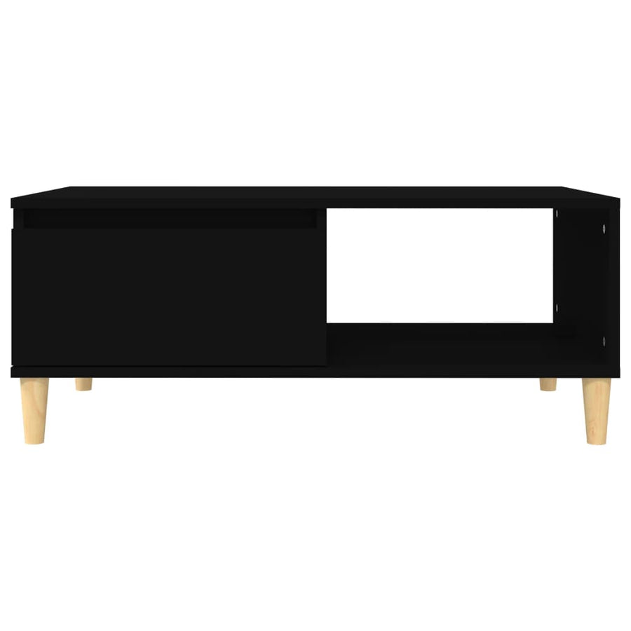 Salontafel 90X50X36,5 Cm Bewerkt Hout Zwart