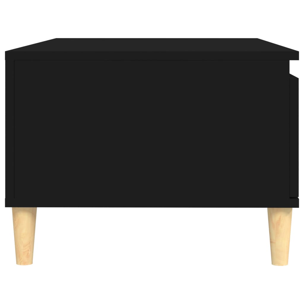 Salontafel 90X50X36,5 Cm Bewerkt Hout Zwart