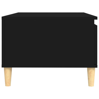 Salontafel 90X50X36,5 Cm Bewerkt Hout Zwart
