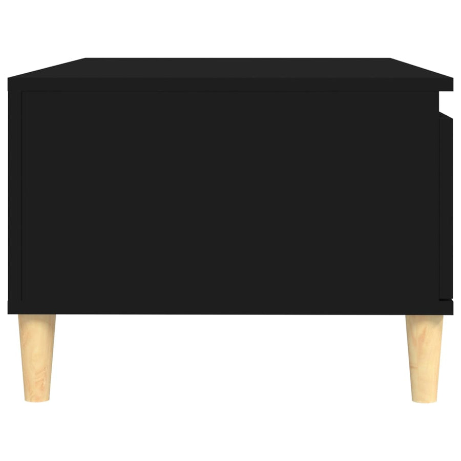 Salontafel 90X50X36,5 Cm Bewerkt Hout Zwart