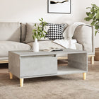Coffee table 90x50x36.5 cm engineered wood concrete grey