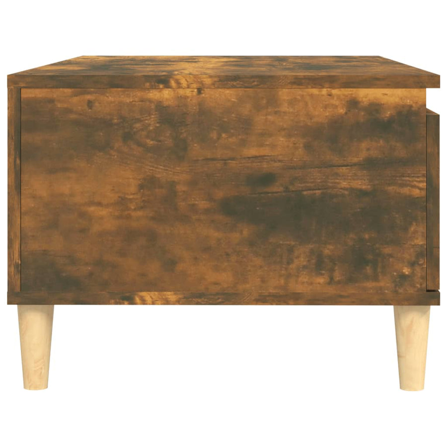 Salontafel 90X50X36,5 Cm Bewerkt Hout Kleurig Gerookt eiken