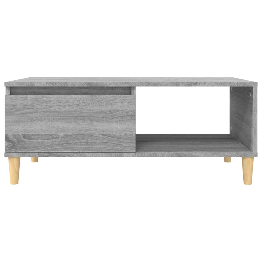 Salontafel 90X50X36,5 Cm Bewerkt Hout Grijs Sonoma