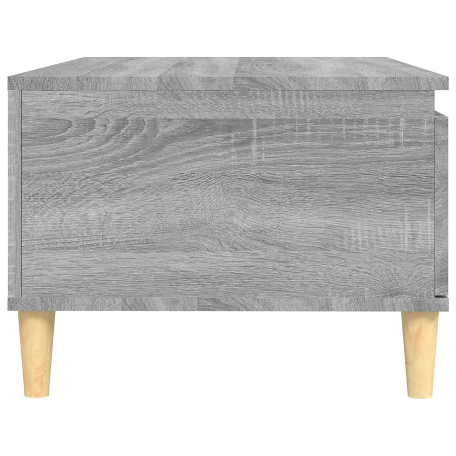 Salontafel 90X50X36,5 Cm Bewerkt Hout Grijs Sonoma