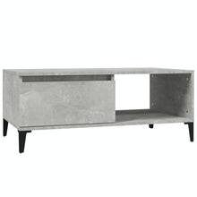 Salontafel 90X50X36,5 Cm Bewerkt Hout Betongrijs