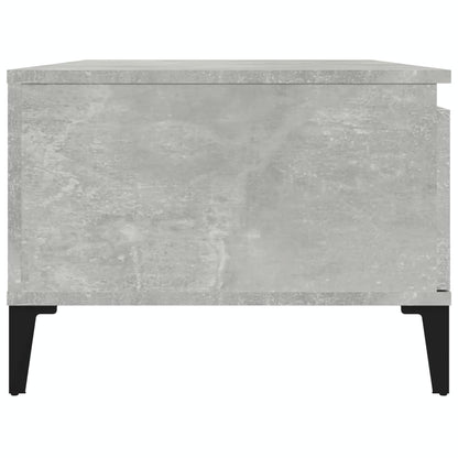 Salontafel 90X50X36,5 Cm Bewerkt Hout Betongrijs