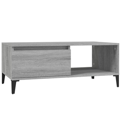 Salontafel 90X50X36,5 Cm Bewerkt Hout Grijs Sonoma