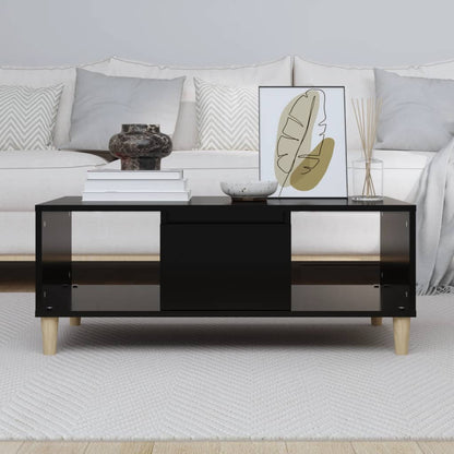 Salontafel 90X50X36,5 Cm Bewerkt Hout Zwart