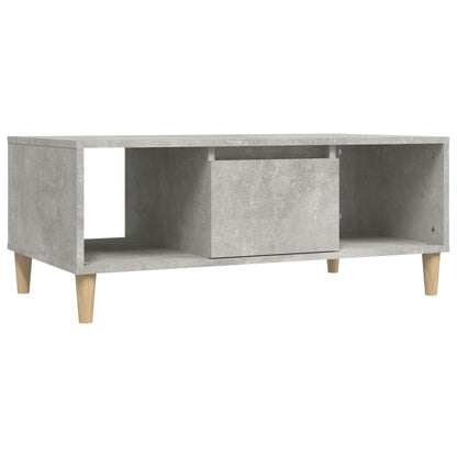 Salontafel 90X50X36,5 Cm Bewerkt Hout Betongrijs