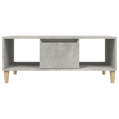 Salontafel 90X50X36,5 Cm Bewerkt Hout Betongrijs