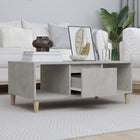 Coffee table 90x50x36.5 cm engineered wood concrete grey