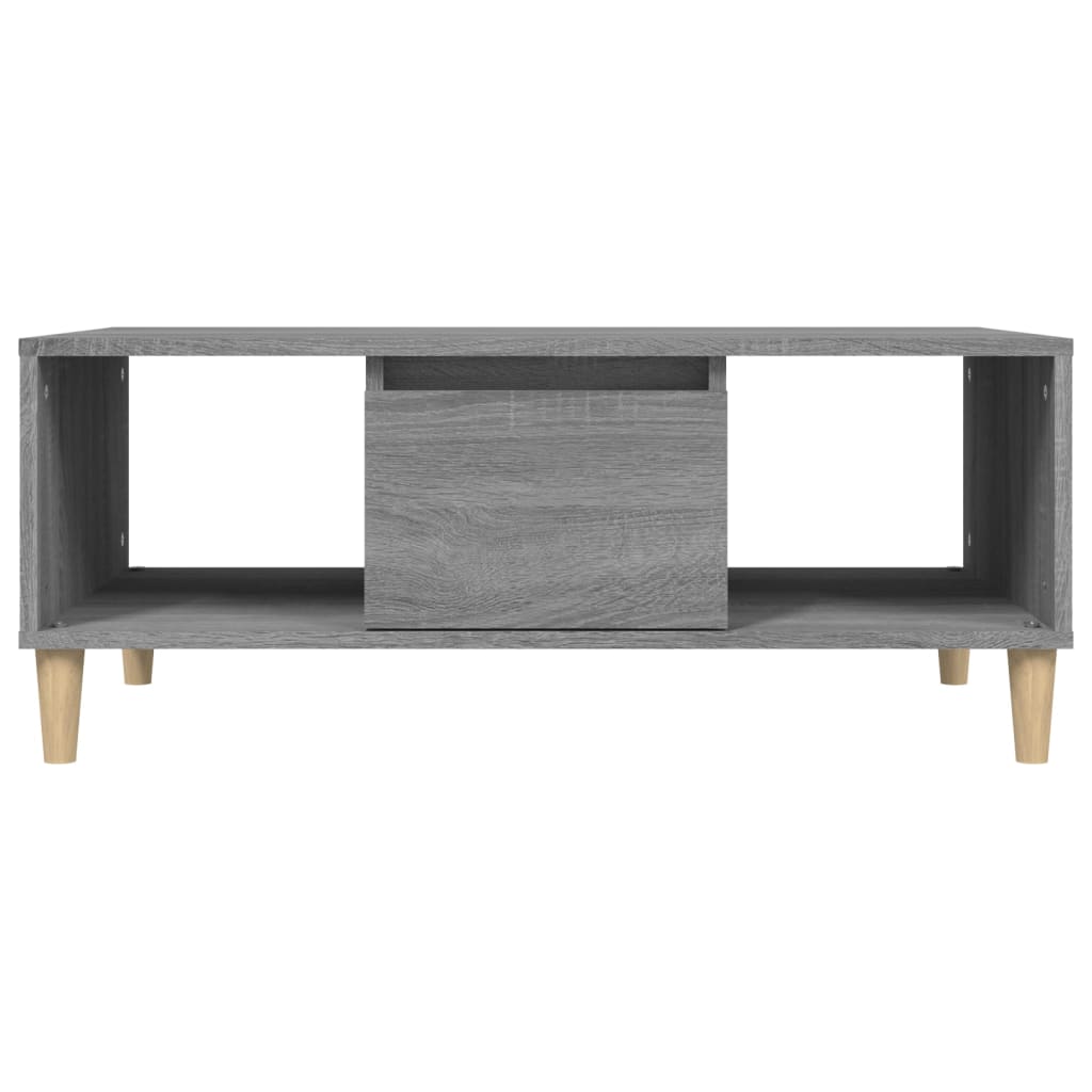 Salontafel 90X50X36,5 Cm Bewerkt Hout Grijs Sonoma