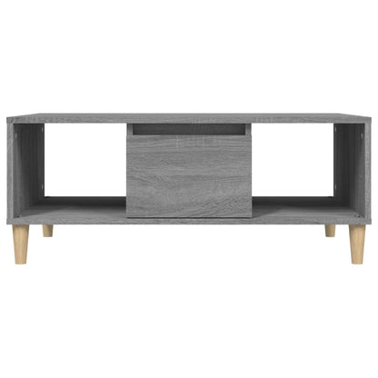 Salontafel 90X50X36,5 Cm Bewerkt Hout Grijs Sonoma