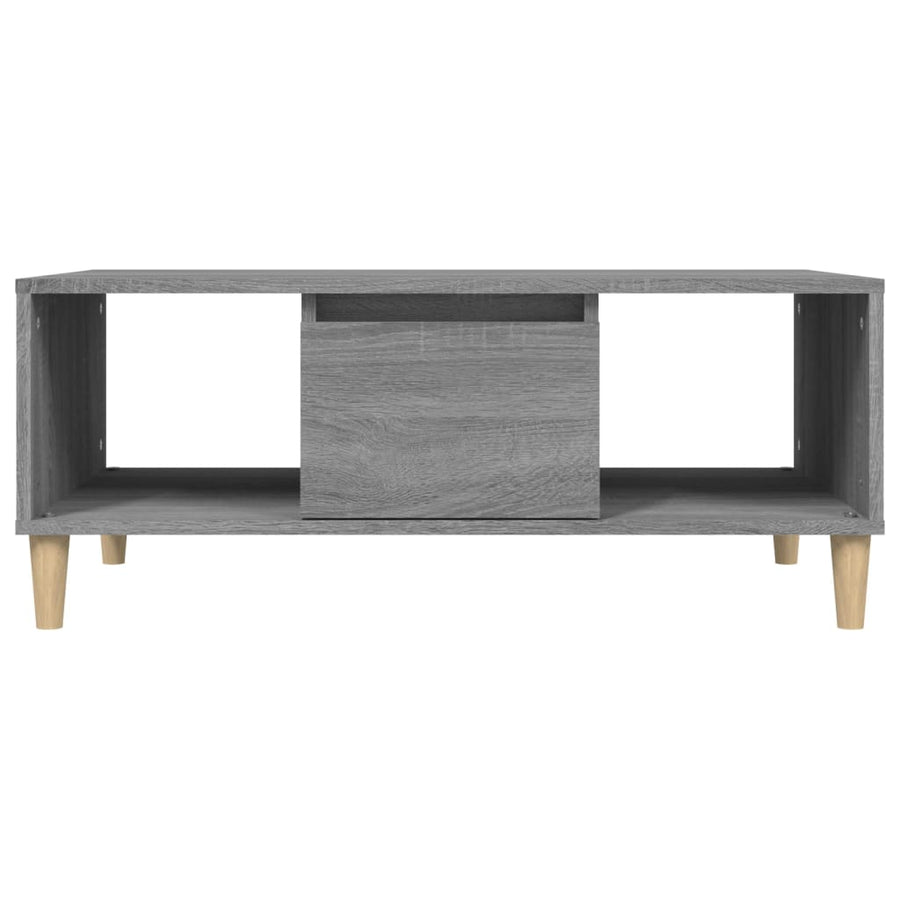Salontafel 90X50X36,5 Cm Bewerkt Hout Grijs Sonoma