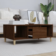 Coffee table 90x50x36.5 cm engineered wood brown oak effect