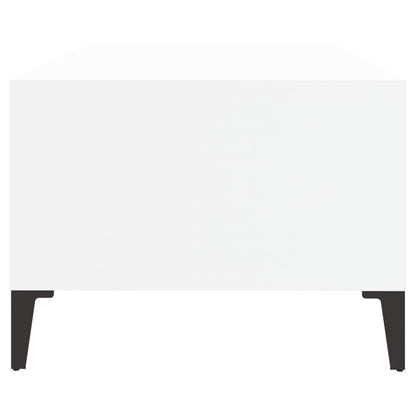 Salontafel 90X50X36,5 Cm Bewerkt Hout Wit