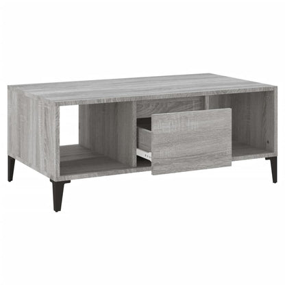 Salontafel 90X50X36,5 Cm Bewerkt Hout Grijs sonoma
