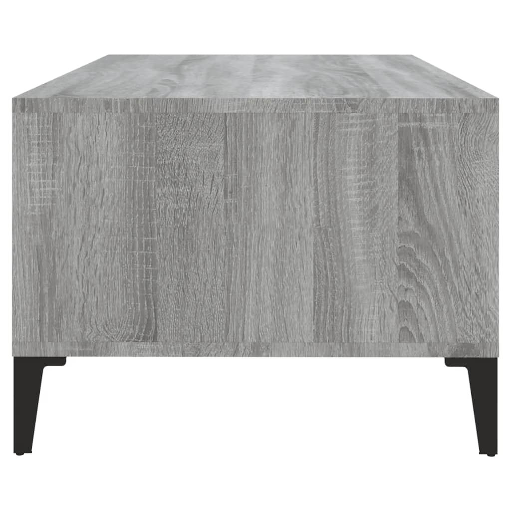 Salontafel 90X50X36,5 Cm Bewerkt Hout Grijs sonoma