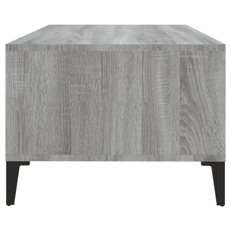 Salontafel 90X50X36,5 Cm Bewerkt Hout Grijs sonoma