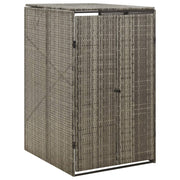 Containerberging 70x80x117 cm poly rattan grijs