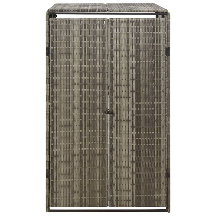 Containerberging Enkel 70X80X117 Cm Poly Rattan 1 container Grijs