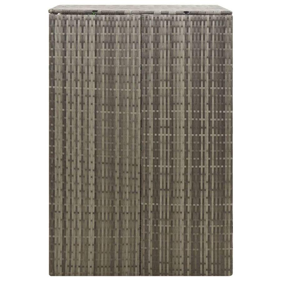 Containerberging Enkel 70X80X117 Cm Poly Rattan 1 container Grijs