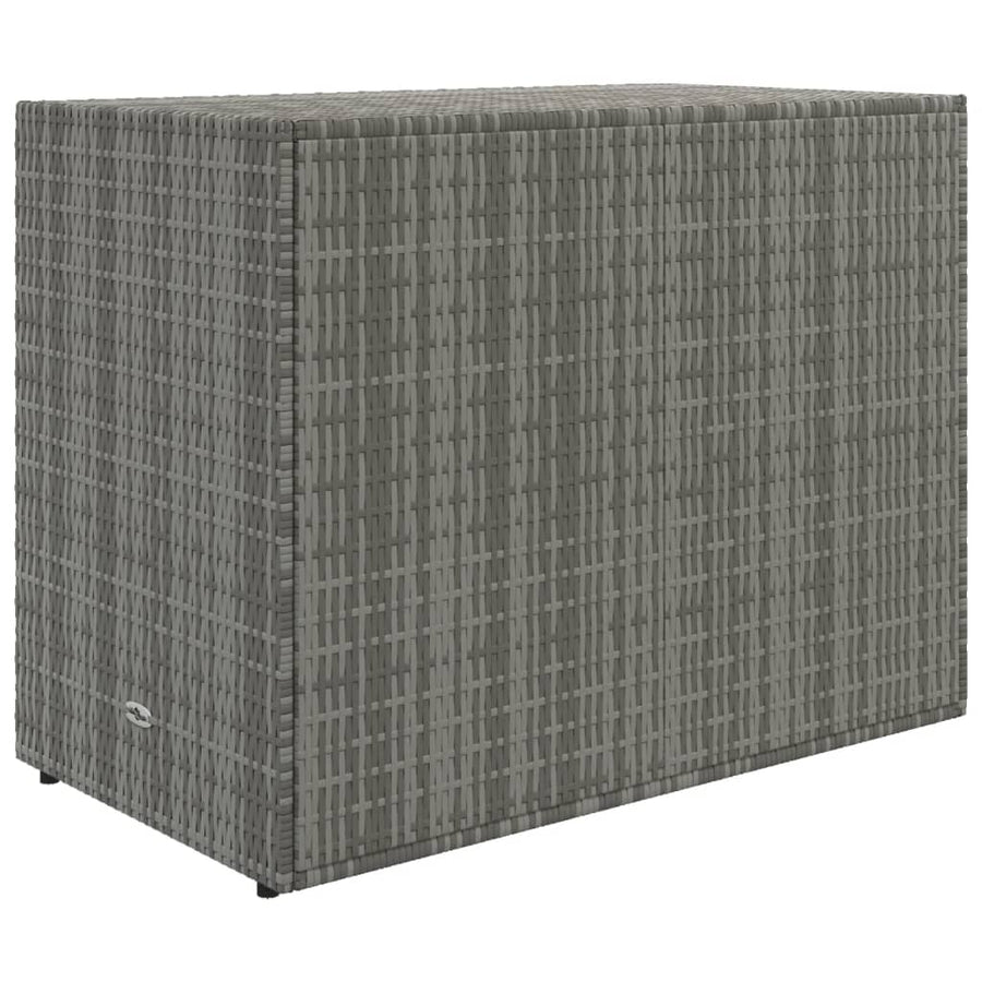 Tuinkast 100X55,5X80 Cm Poly Rattan Grijs