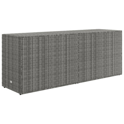 Tuinkast 198X55,5X80 Cm Poly Rattan Grijs