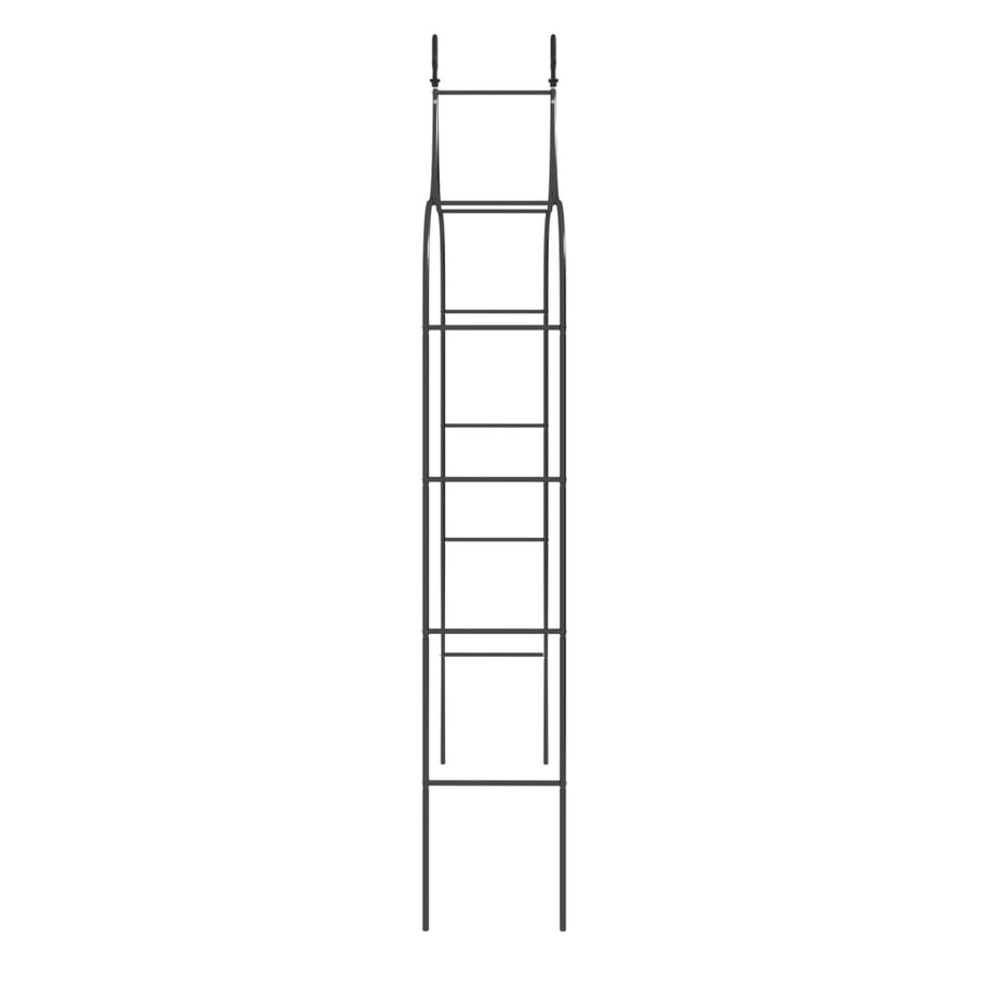 Tuinbogen 2 St 120X38X260 Cm Staal Zwart