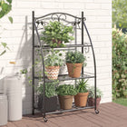Flower rack 56x30x96 cm steel black
