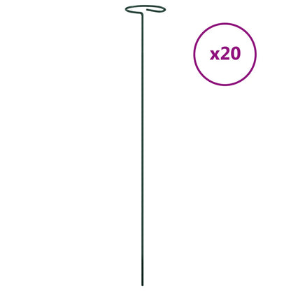 Plantenstaken Staal Donkergroen 40 cm