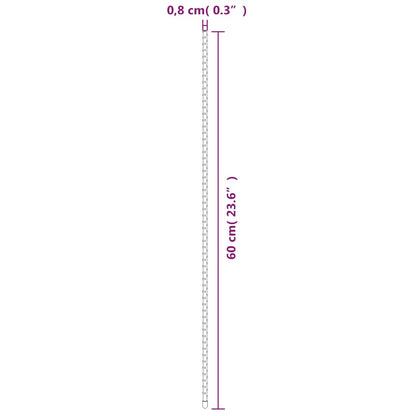 Plantenstaken 30 st 60 cm staal groen 60 cm