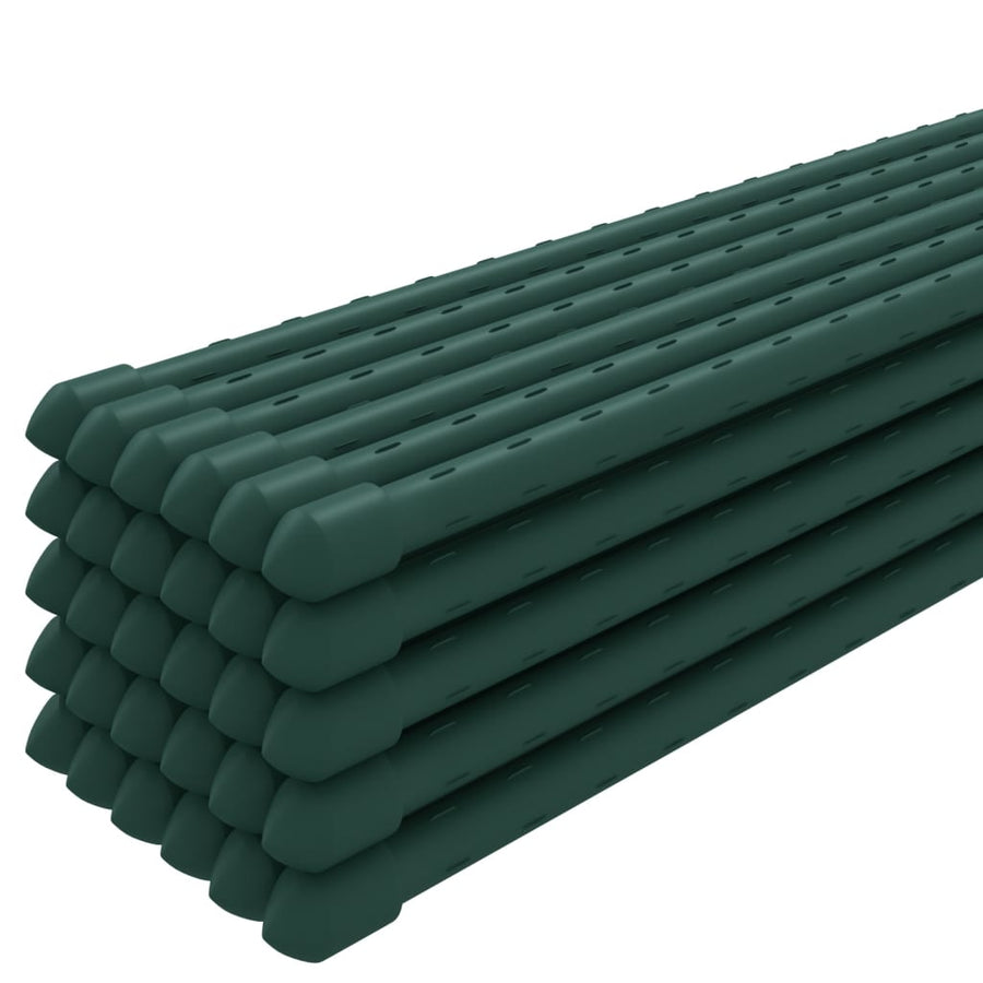 Plantenstaken 30 St 90 Cm Staal Groen