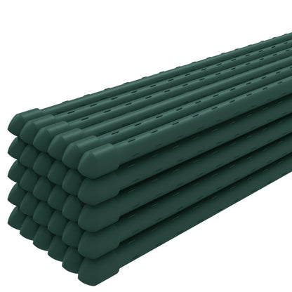 Plantenstaken 30 st 150 cm staal groen 150 cm