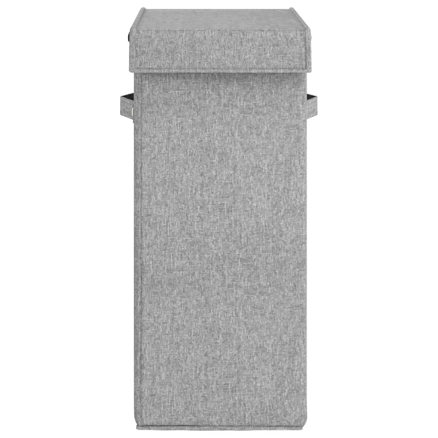 Wasmand inklapbaar 26x34,5x59,5 cm kunstlinnen grijs