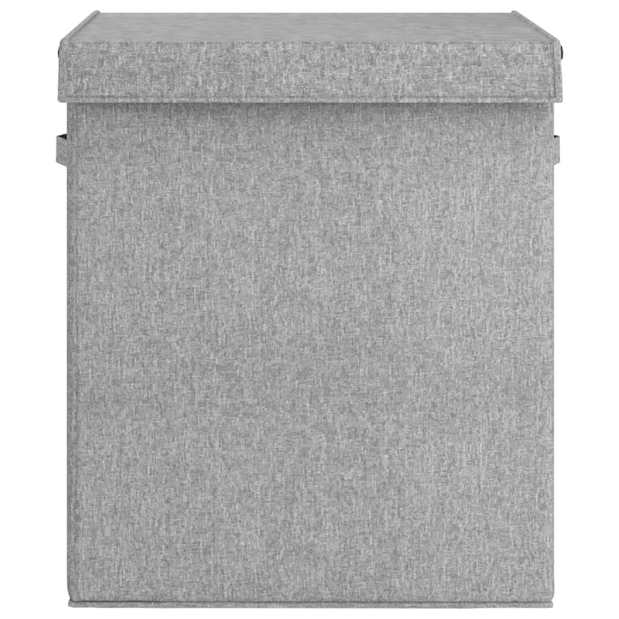 Wasmand inklapbaar 51x34,5x59 cm kunstlinnen grijs