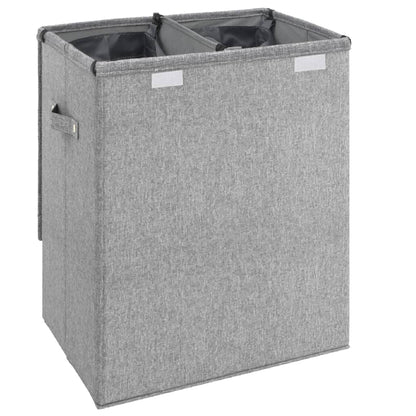 Wasmand inklapbaar 51x34,5x59 cm kunstlinnen grijs
