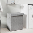 Wasmand inklapbaar 51x34,5x59 cm grijs