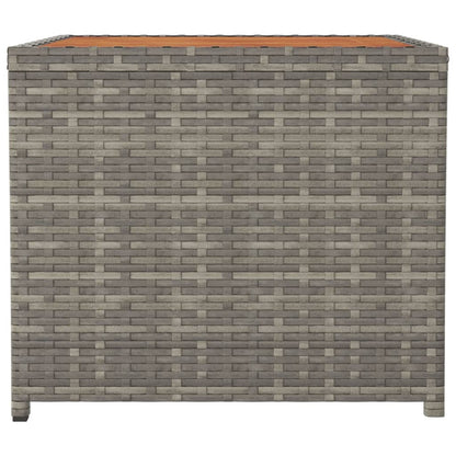 Salontafel Met Houten Blad Poly Ratten Grijs Massief acaciahout