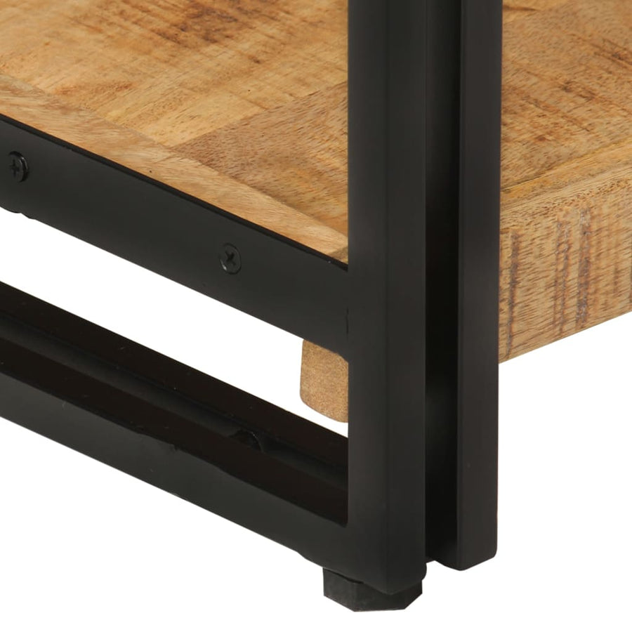 Boekenkast 3-laags 77x30x80 cm massief mangohout en ijzer 77 x 30 x 80 cm massief mangohout