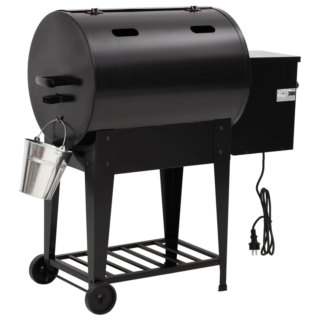 Pelletbarbecue Met Bodemplaat 94 Cm Ijzer Zwart 1