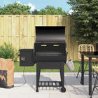 Pellet Barbecue with Base Plate 94 cm Iron Black
