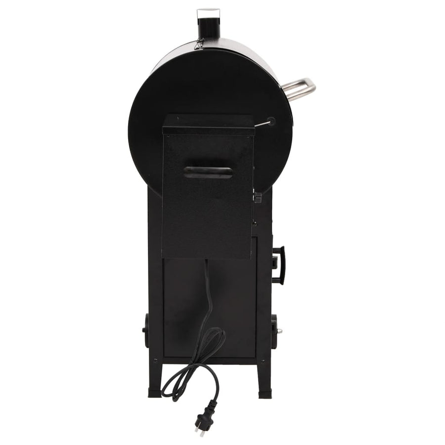 Pelletbarbecue 104 Cm Ijzer Zwart met schoorsteen
