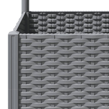 Plantenbak Met Latwerk Polypropeen 40 x 40 x 136 cm Lichtgrijs